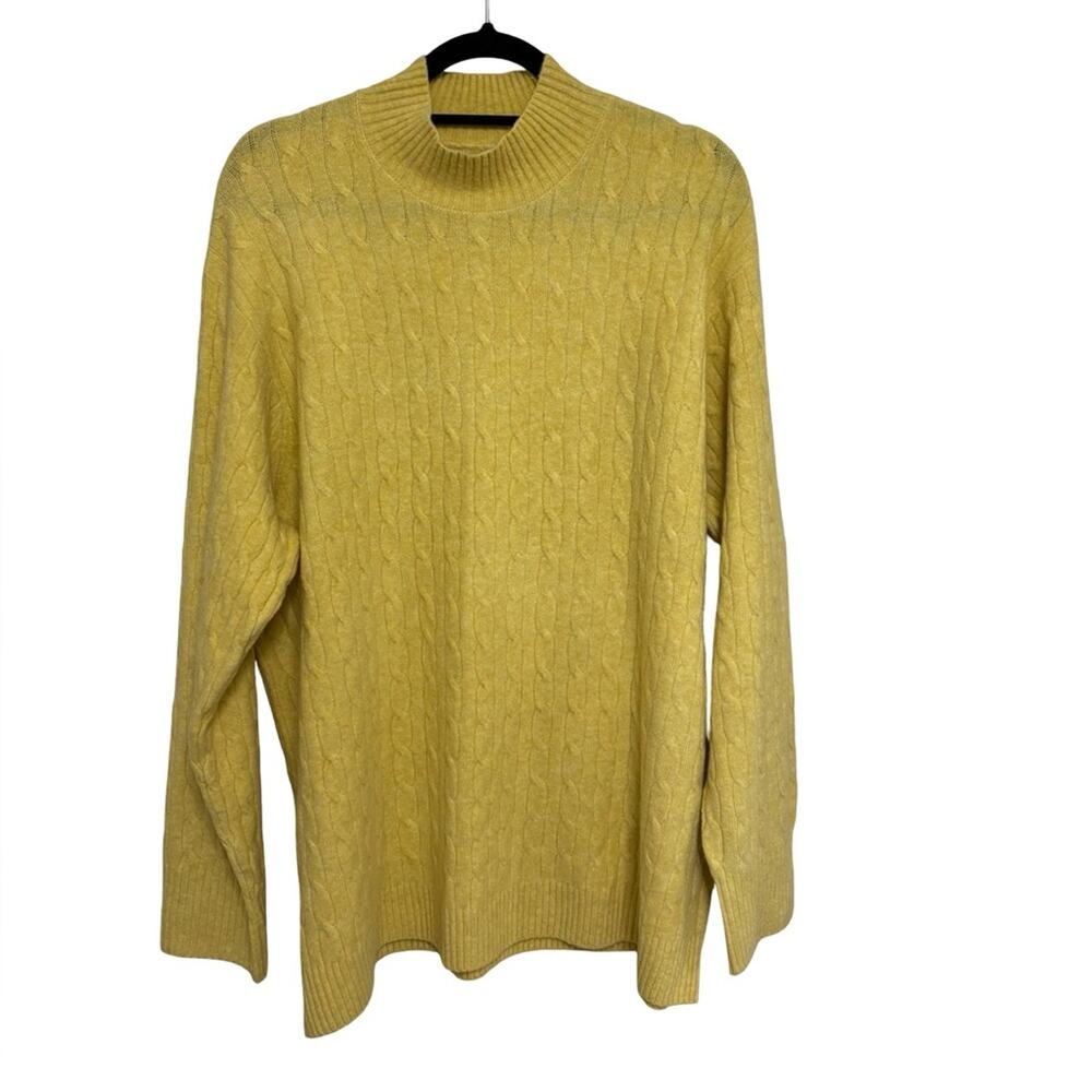 J. Crew Factory Cable-Knit Mockneck Sweater in Extra-Soft Yarn - Size 3X